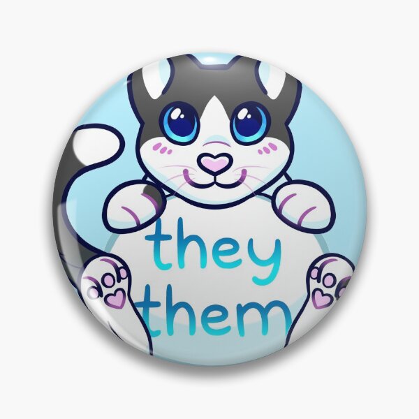 Item preview, Kitty Pronouns - They/Them designed and sold by leashonlife.