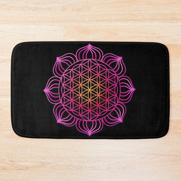 Item preview, Pink Gradient Mandala Indian Mandala art Beautiful black and white line art pattern, seamless floral patterns rustic flowers blush and ivory flower patterns. designed and sold by TheImperfecto.
