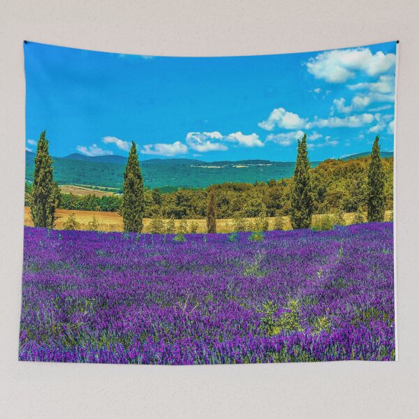 Item preview, lavender farm flower Tapestries designed and sold by JD369.
