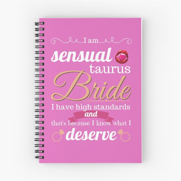 Item preview, I am a sensual Taurus Bride I have high standards and that's because I know What I deserve (White Letters) designed and sold by Izabela Smyt.