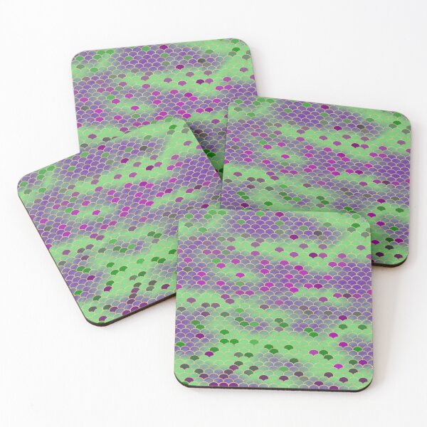 Item preview, Green and Purple Mermaid Scales designed and sold by mystiquelicorne.