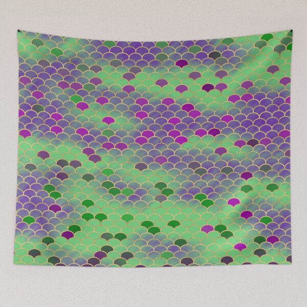 Item preview, Green and Purple Mermaid Scales designed and sold by mystiquelicorne.