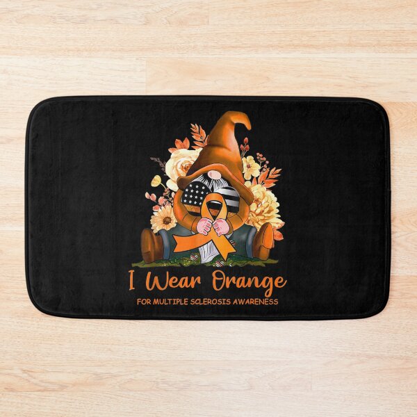 Item preview, I Wear Orange For Multiple Sclerosis Awareness Gnome designed and sold by bcide.