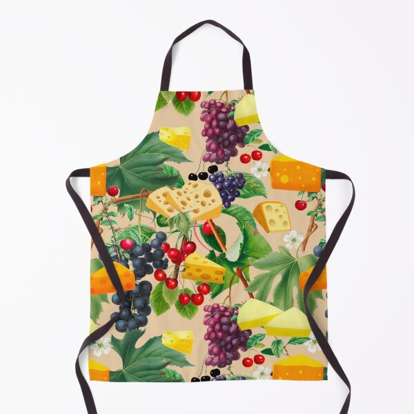 Item preview, Cheese,grapes,cherries,vine leaves pattern  designed and sold by MariaMarinova.