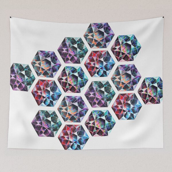 Item preview, Duo tone Hexagon family designed and sold by Vitruvianart.