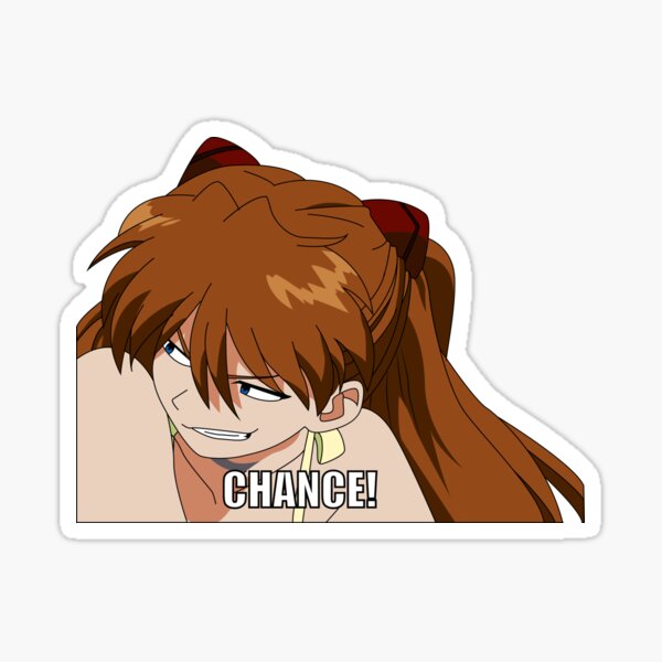 Vista previa del artículo con la obra «Asuka chance Evangelion», diseñado y vendido por Migi-Desu.