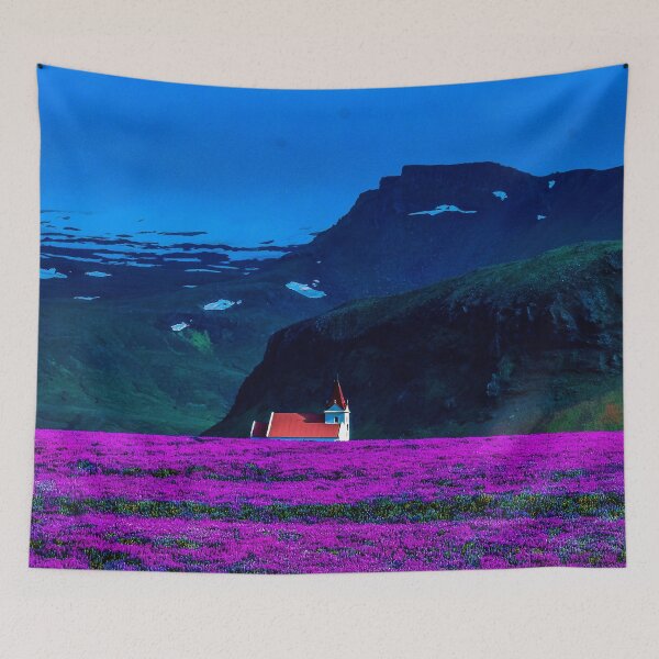 Item preview, Purple lavender farm tapestries designed and sold by JD369.
