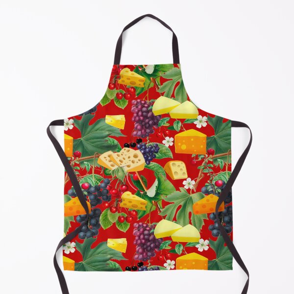 Item preview, Cheese,grapes,cherries,vine leaves pattern  designed and sold by MariaMarinova.