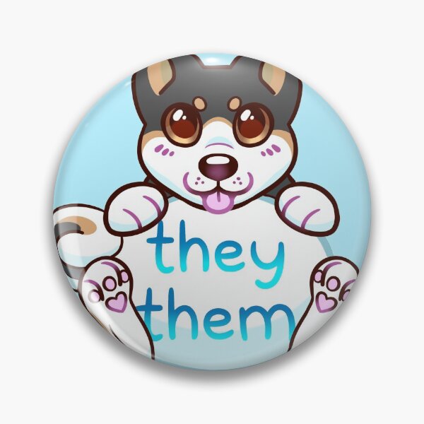 Item preview, Doggy Pronouns - They/Them designed and sold by leashonlife.