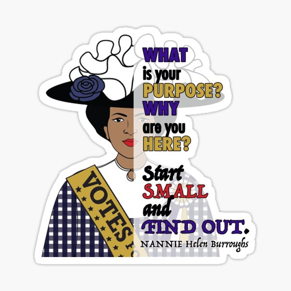 Nannie Helen Burroughs Suffragist Sticker