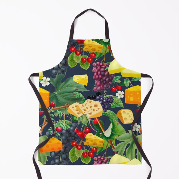 Item preview, Cheese,grapes,cherries,vine leaves pattern  designed and sold by MariaMarinova.