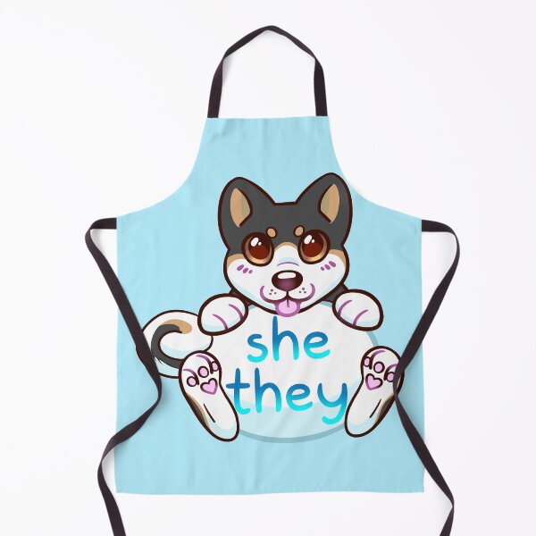 Item preview, Doggy Pronouns - She/They designed and sold by leashonlife.