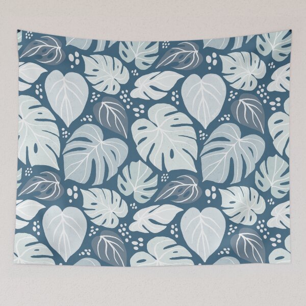 Item preview, Monsteras - Blue Palette designed and sold by CircusCreative.