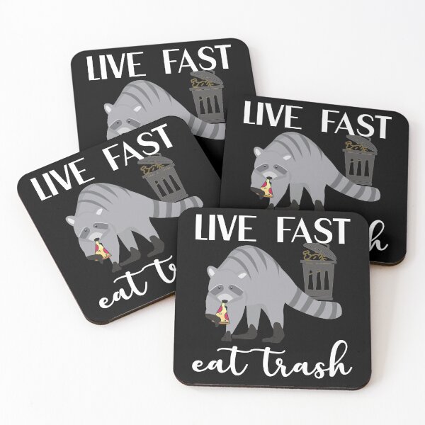 Item preview, Live Fast Eat Trash designed and sold by Woggy-Doodles-.
