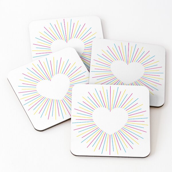Item preview, Pan Pride Radial Heart designed and sold by lavenderhearts.