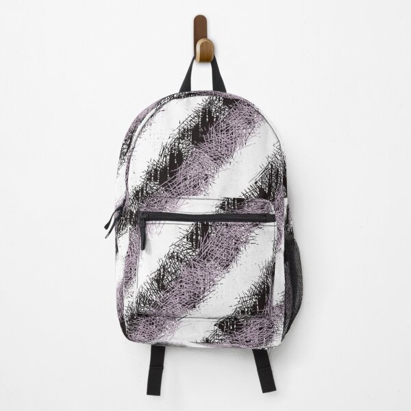 Item preview, Modern stylish striped pattern in dusty rose, white and grey designed and sold by Susanna Schorr.