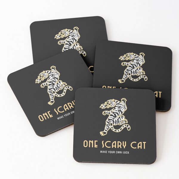 Item preview, One Scary Catto - Make Your Own Luck, Dragoncat designed and sold by Purrfecta.