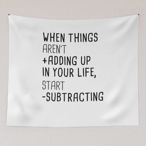 Item preview, When things aren't adding up start subtracting.  designed and sold by inkedtee.