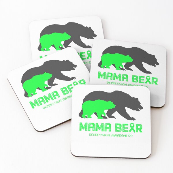 Item preview, Depression Awareness Mama Bear Support Depression designed and sold by Victormoratalla.