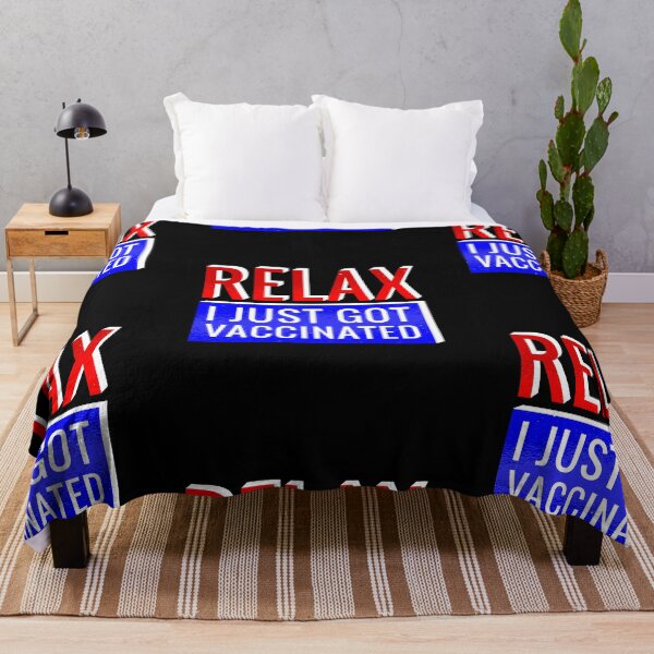 Item preview, relax im vaccinated vaccine funny designed and sold by Gossip Rag.