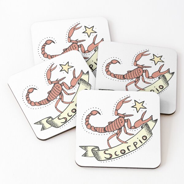 Item preview, Zodiac Scorpio Tattoo Print designed and sold by JurassicGems.