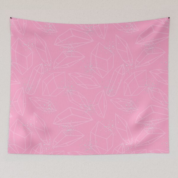 Item preview, Crystals and diamonds fashion girly pattern in pink tones designed and sold by Lalanacliparts.