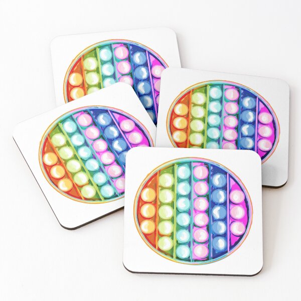 Item preview, pop it colorful fidget spinner sticker designed and sold by PashaGontier.