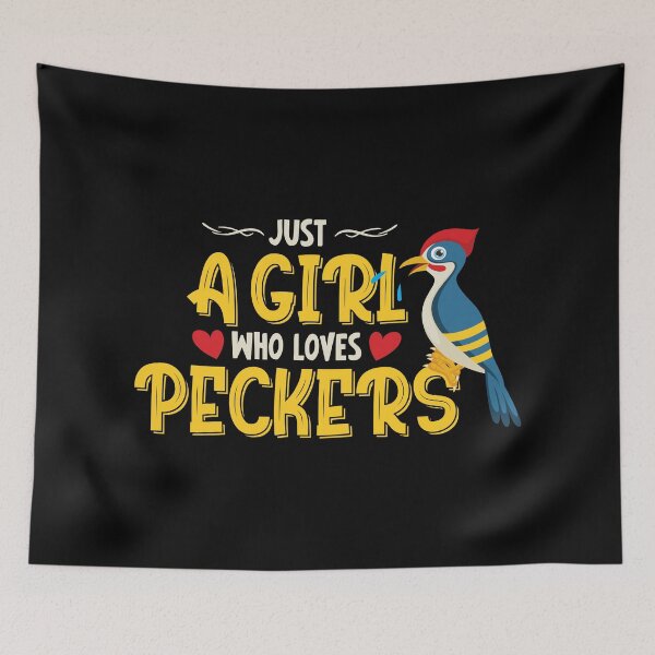 Item preview, Just A Girl Who Loves Peckers designed and sold by designprotocol.