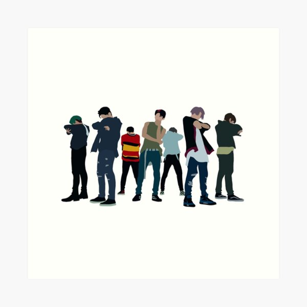 iKON KILLING ME Digital Illustration Art Print