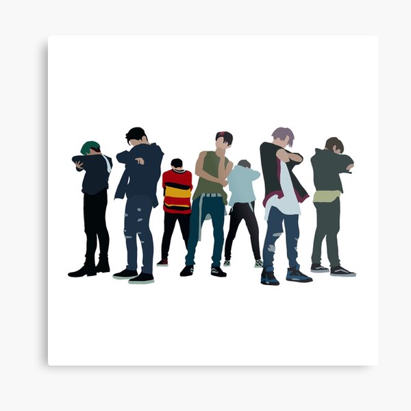 iKON KILLING ME Digital Illustration Metal Print