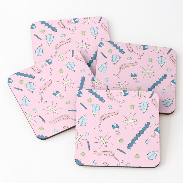 Item preview, Cute Insects on Pink designed and sold by fogoosherie.