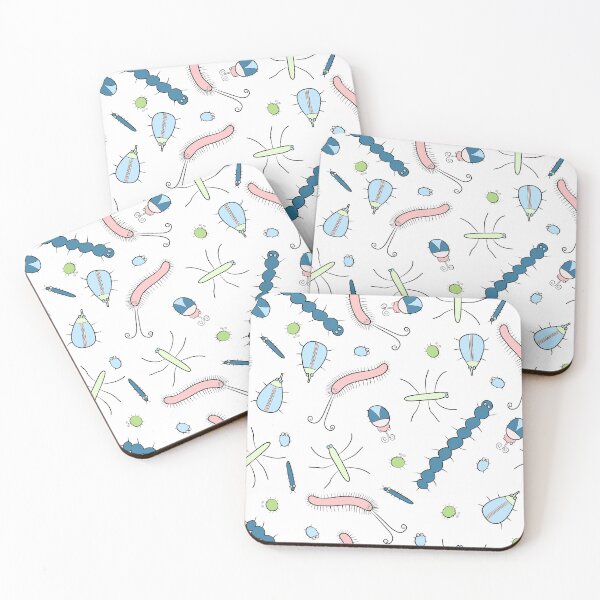 Item preview, Cute Insects on White designed and sold by fogoosherie.