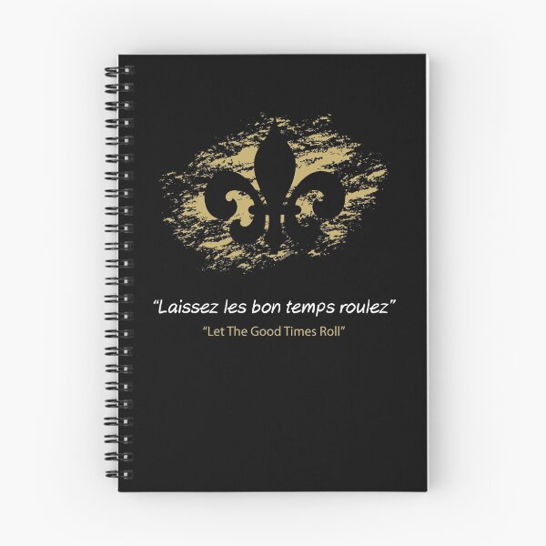 Artikelvorschau, Notizbuch - Gold Fleur de Lis entworfen und verkauft von timkeo.