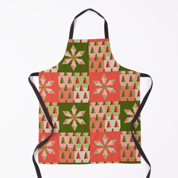 Item preview, Green and red geometric Christmas pattern designed and sold by Osting.