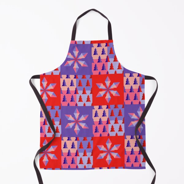 Item preview, Blue and red geometric Christmas pattern designed and sold by Osting.