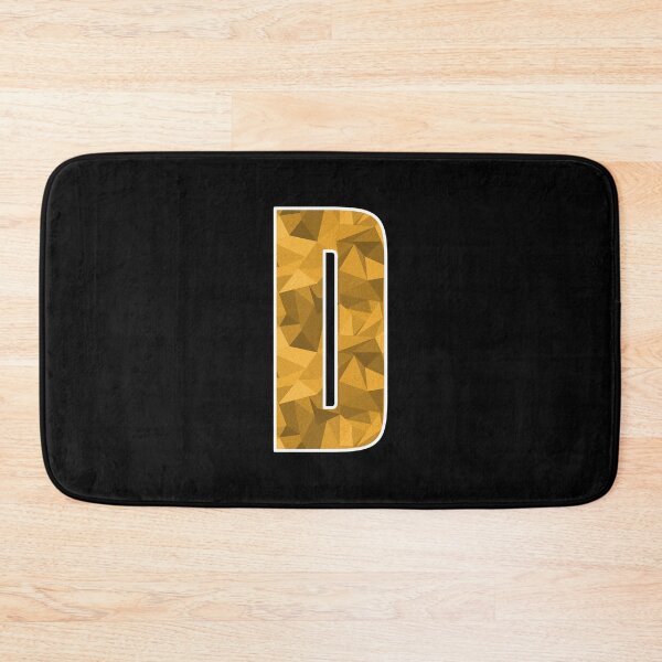 Item preview, Letter D, Monogram Letter Art of Yellow Triangle Pattern designed and sold by dylanxh.