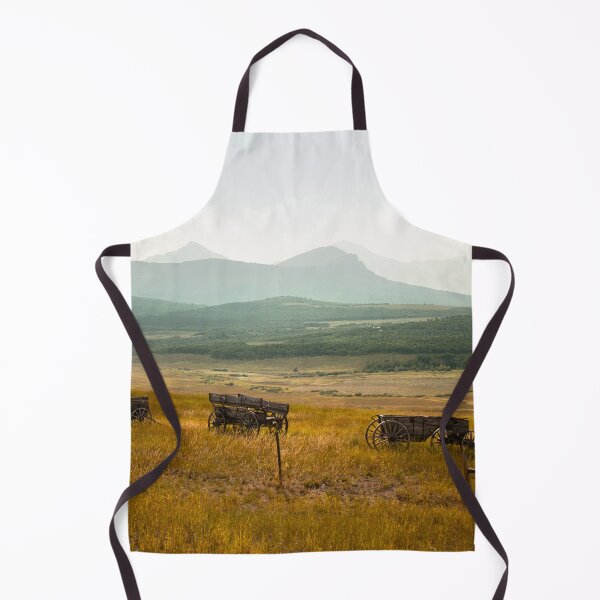 Item preview, Three Rustic Old Wagons near Waterton National Park designed and sold by Karen Granoski.