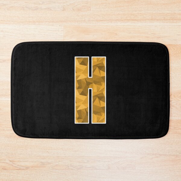 Item preview, Letter H, Monogram Letter Art of Yellow Triangle Pattern designed and sold by dylanxh.
