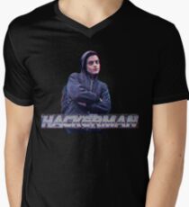 HACKERMAN -Mr Robot Men's V-Neck T-Shirt