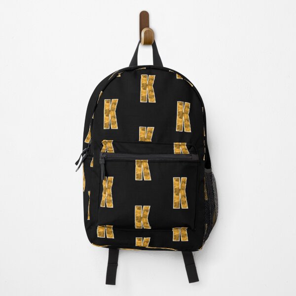 Item preview, Letter K, Monogram Letter Art of Yellow Triangle Pattern designed and sold by dylanxh.