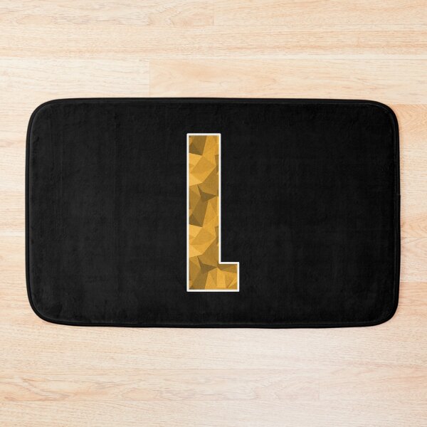 Item preview, Letter L, Monogram Letter Art of Yellow Triangle Pattern designed and sold by dylanxh.