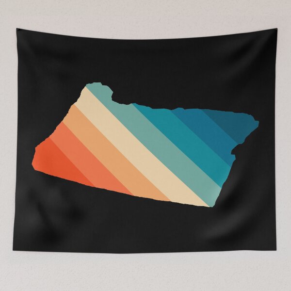 Item preview, Oregon State Retro Map designed and sold by Texterns.