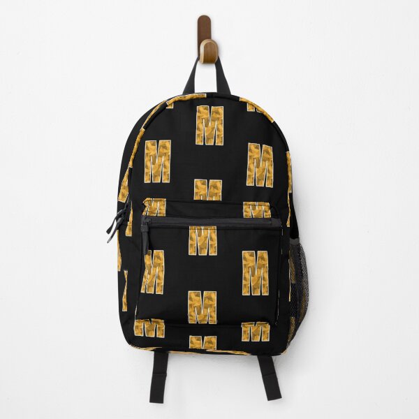 Item preview, Letter M, Monogram Letter Art of Yellow Triangle Pattern designed and sold by dylanxh.