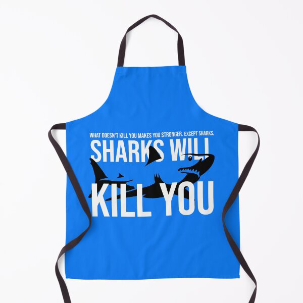 Item preview, What Doesn't Kill You Makes You Stronger Except Sharks Selachimorph elasmobranch fish Funny Shark designed and sold by DonmedPro1.