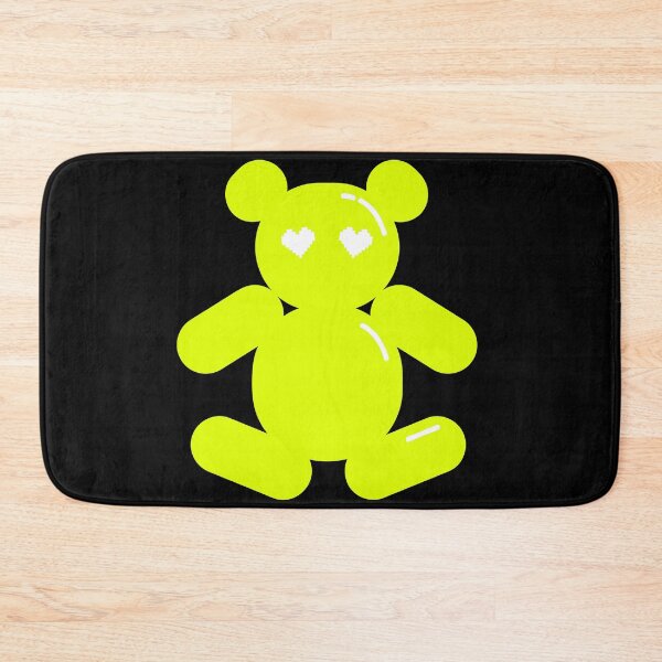 Item preview, HAPPY HEARTS POP ART BALLOON BEAR IN CHARTREUSE designed and sold by WokeWords.
