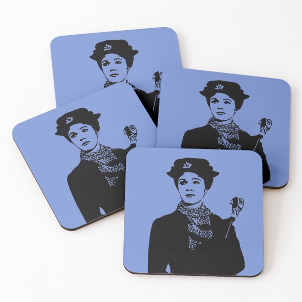 Item preview, Mary Poppins Silhouette Blue designed and sold by baranskini.