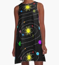 The Solar System A-Line Dress