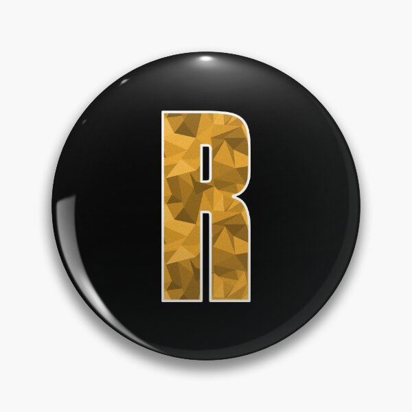 Item preview, Letter R, Monogram Letter Art of Yellow Triangle Pattern designed and sold by dylanxh.