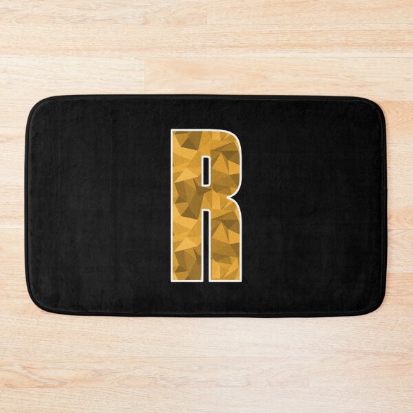 Item preview, Letter R, Monogram Letter Art of Yellow Triangle Pattern designed and sold by dylanxh.