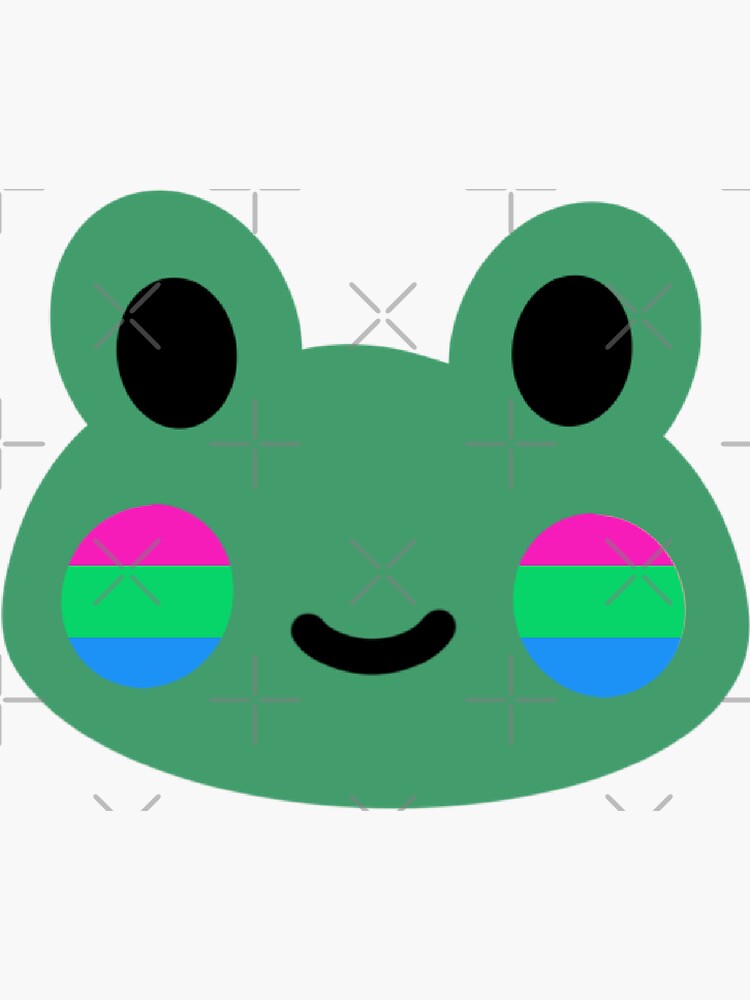 Polysexual Pride Frog Sticker By Prc Redbubble